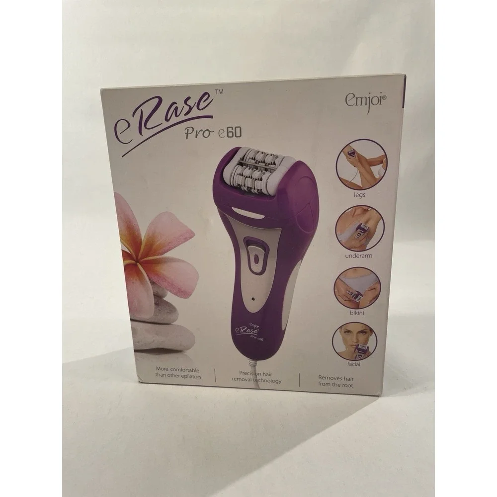E Rase Pro E 60 Hair Epilator PURPLE / OPEN BOX